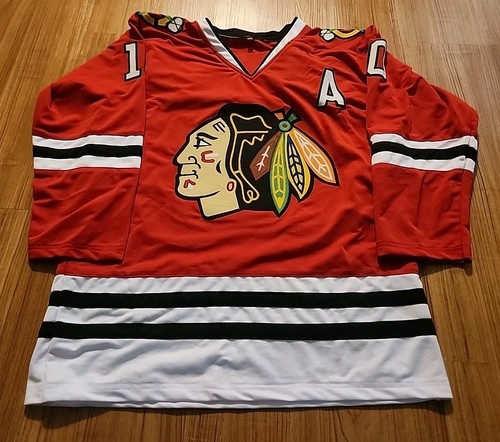 Patrick Sharp Autographed Chicago Blackhawks Custom Jersey Beckett Certified NHL - Picture 4 of 4