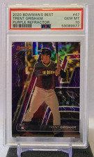 2020 TRENT GRISHAM BOWMAN'S BEST PURPLE REFRACTOR #/250 RC - PSA 10 - POP 1 OF 1