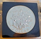 1994 Royal Canadian Mint Proof Silver Dollar Coin with Dogsled
