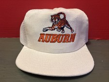 Vintage Auburn Tigers White Snapback Hat Gameday SEC