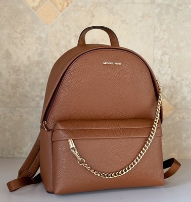 Michael Kors Slater Medium Chain Backpack Luggage | eBay