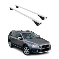 DachträGer GrundträGer FüR Volvo XC70 Mk3 2007-2016 75Kg Stahl Silber 2 Tlg