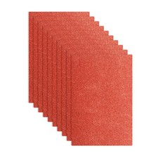 10Pcs Red Glitters Foam Sheets, 8"x12" Sparkle EVA Foam Sheets 1.5mm Thick 