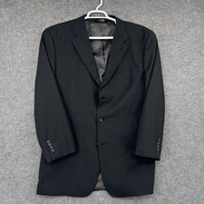 Jos A Bank Suit Jacket Men 44 Gray Wool Notch Lapel Single-Breasted Three Button