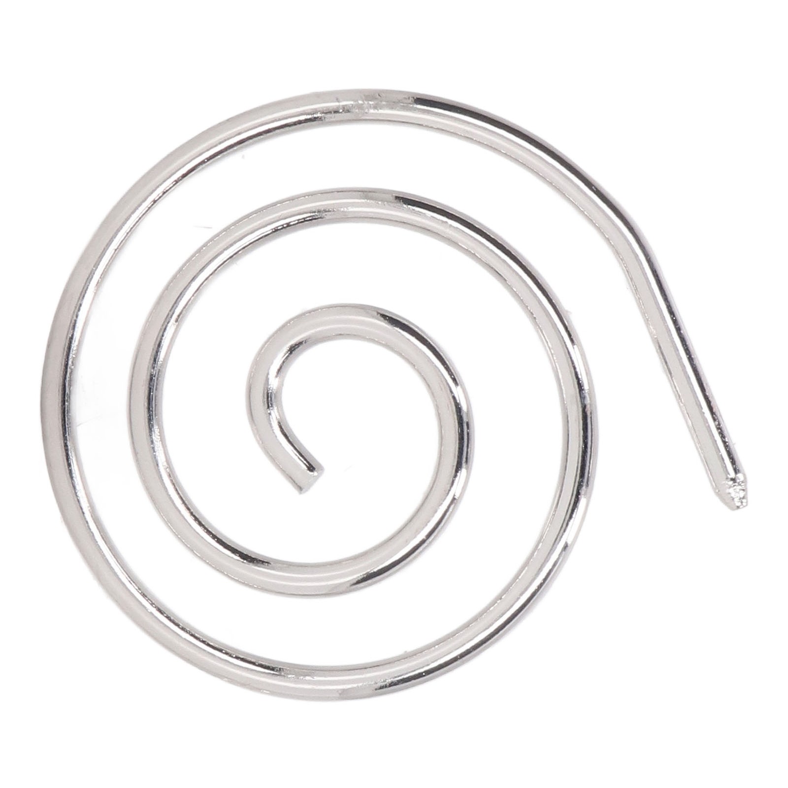 Silver White 1PC Spiral Circular Knitting Needle Stainless Steel Rust Proof LW