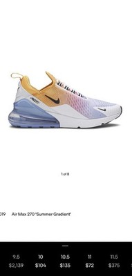 Nike Air Max 270 Men's Summer Gradient Mens 10.5 Running Shoes
