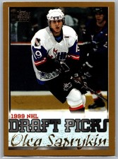 1999-00 Topps Oleg Saprykin RC #268 Rookie Card Calgary Flames. rookie card picture