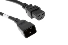 AC Power Cord, C21 to C20, 12 AWG, 6ft Black