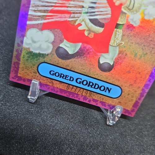 2025 Topps GPK 40th anniversary- Gored Gordon 41a - Purple/199  - Picture 3 of 3