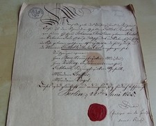 Baptism certificate Berlin 1835, pastor Deibel (Jerusalem Church) for Carl RUSCH (*1807)