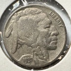 1937 Buffalo Nickel Five Cents Coin VTG 5C