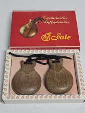 JALE Genuine Spanish Semi-Professional Castanets Wooden Percussion Instruments