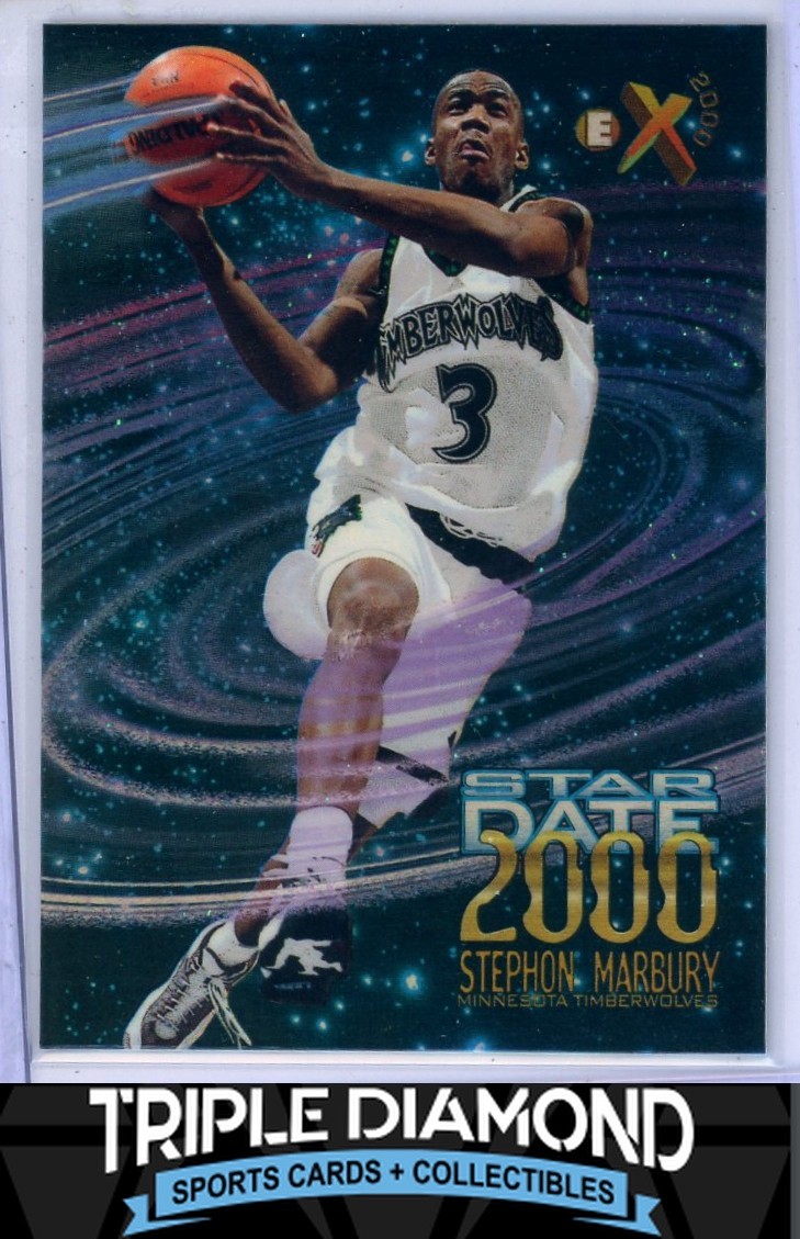 1996-97 E-X2000 #10 Stephon Marbury Star Date 2000 Timberwolves H148