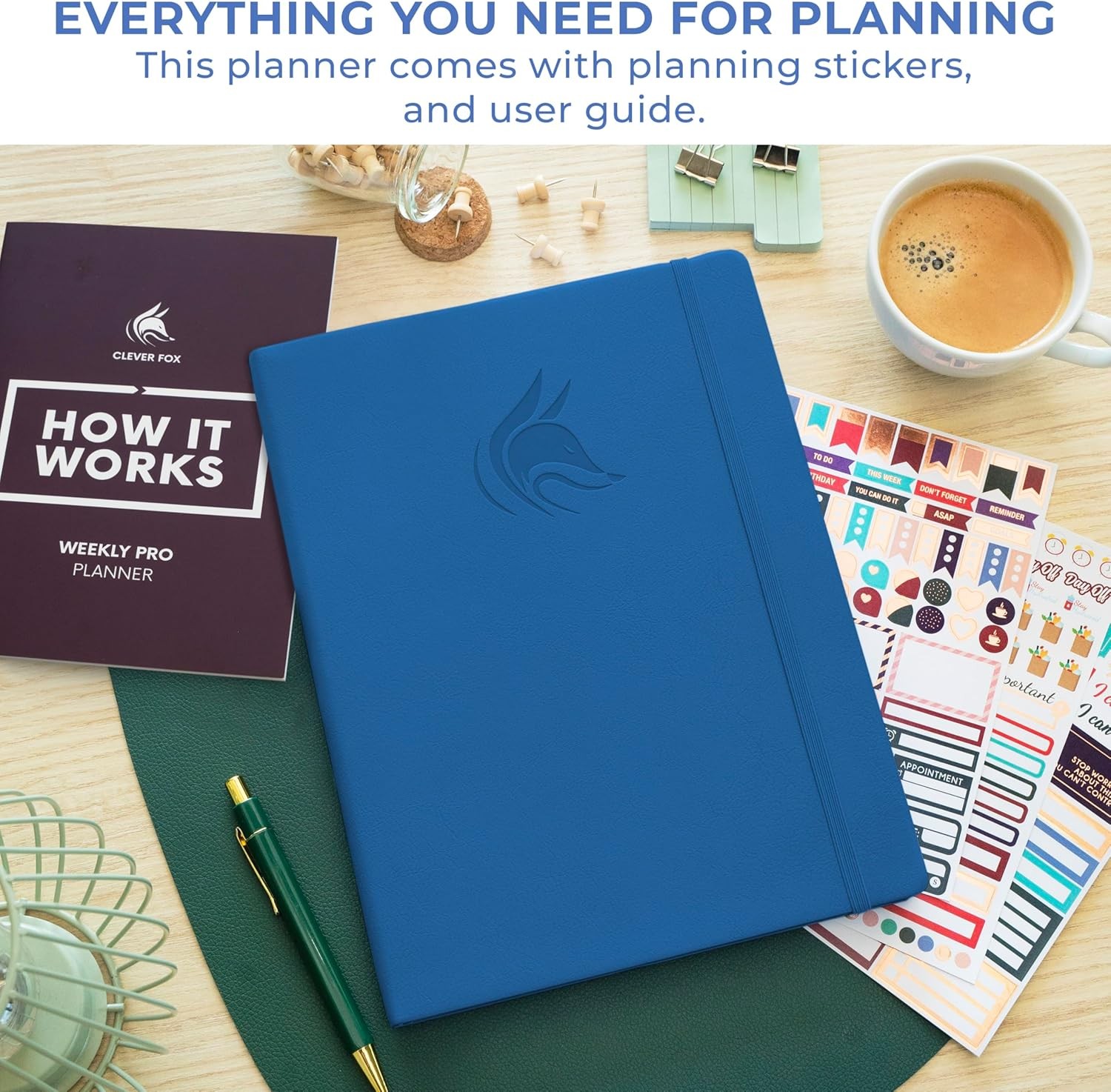 Clever Fox Planner PRO Dated (Jan 2026–Jan 2027) Weekly & Monthly Life Planner