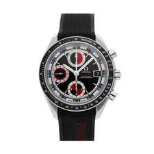 Omega Speedmaster Date Chronograph Steel Auto Black Red Bracelet 40mm 3210.52.00
