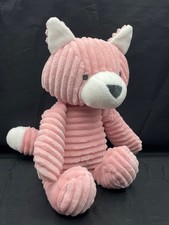 Carters Corduroy Fox Plush Baby lovey Pink white Just One You 2023 11" NWOT