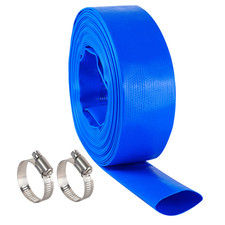 Geowaky 3 X 25 Ft Pool Backwash Hose Blue Heavy Duty Reinforced Pvc Lay Flat