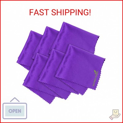 Screen Mom Screen Cleaner Purple Microfiber Cloths (6-Pack) - Microfiber Screens