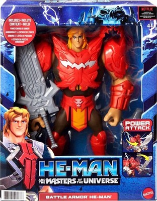 Battle Armor He-Man Power Attack Action Figure, 8.5-in Battle Character