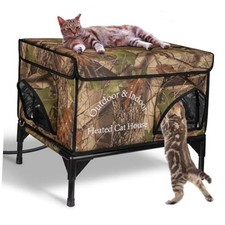 Heated Cat House for Outside, Upgrade Insulated  Weatherproof Heated Outdoor