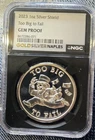 2023 "Too Big to Fail" 1 troy oz .999 Silver Shield  **BEAUTIFUL**