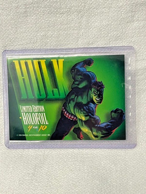 Hulk-Karte 4 von 10 aus Marvel Masterpieces 1994 Holofoil Set