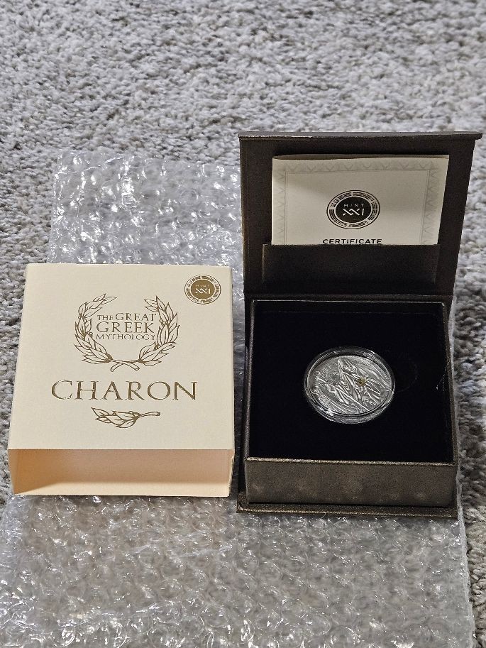 2024 CAMEROON CHARON The Great Greek Mythology Antique finish Silver ...