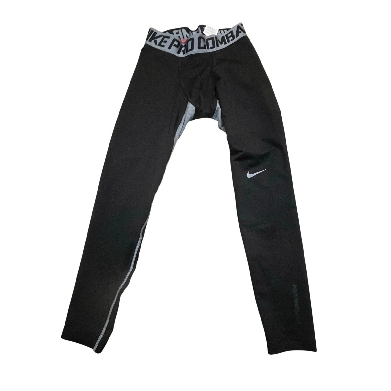 Nike Pro Combat Hyperwarm Compression Pants Men Large Black Training Base Layer