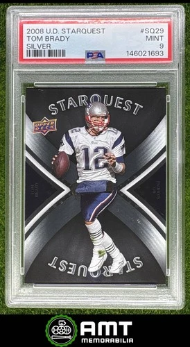 Tom Brady PSA 9 2008 Upper Deck First Edition StarQuest Silver Patriots 1693