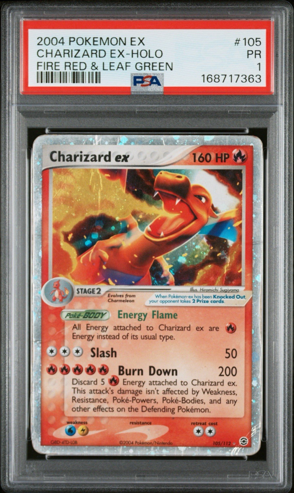 Pokemon TCG Charizard EX FireRed & LeafGreen Holo PSA 1