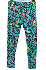 Lularoe TC Butter Soft Leggings Parrots Bird Print Size Tall Curvy Birds Jungle