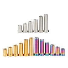 2Pcs Bike C Brake Pivots Nut with Washer Bike C Clamp Fixed Nut C Caliper Nut