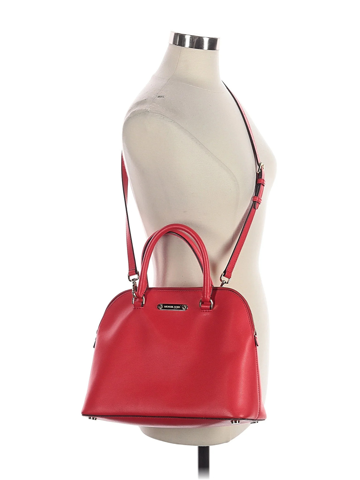 MICHAEL Michael Kors Women Red Leather Satchel One Size thumbnail 2