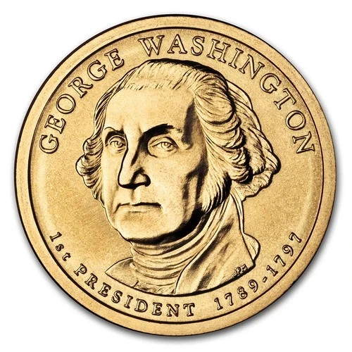 2007 P George Washington Dollar Coin in BU (Brilliant Uncirculated) Condition