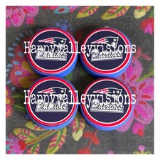 4 Pce NEW ENGLAND PATRIOTS Football Team Silicone Focal Beads DIY Jewelry Pens 