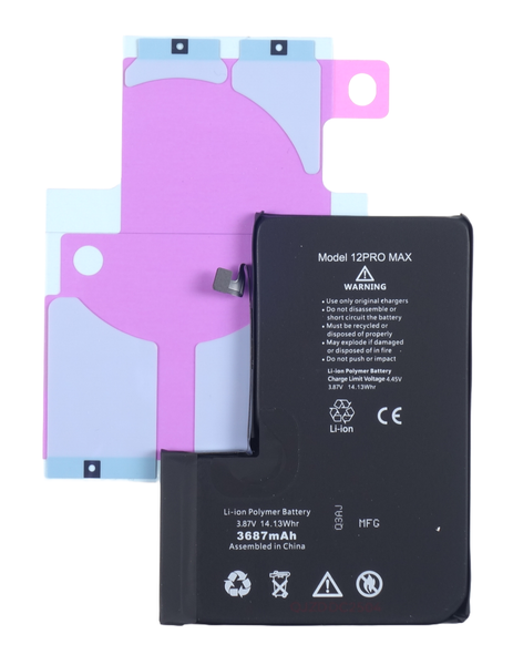 Akku FüR Apple Iphone 12 Pro Max 3687Mah Ohne Crack Bms + Kleber-image