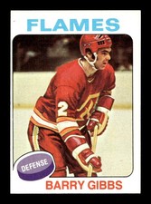 1975 76 Topps #214 Barry Gibbs Flames NEAR MINT *8m