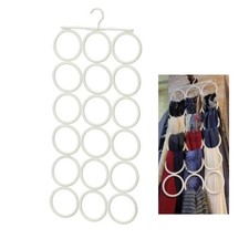 18 Circles Scarf Hanger for Multiple Scarves,Hijab Hangers for Closet for Sca...