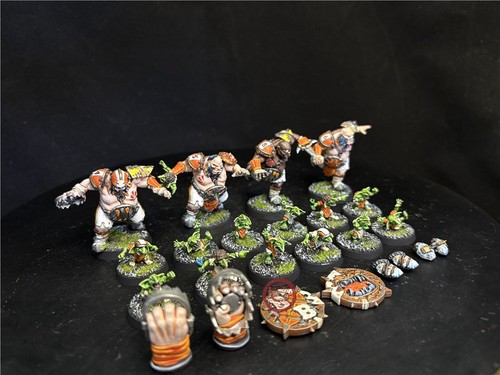 Boxed Games DPS painted Ogre Blood Bowl Team – Fire Mountain Gut Busters SK6258 - Picture 3 of 7