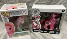 My Little Pony Lot of 2 Collectible Ponies Funko Cotton Candy & Morphin Pink Pon