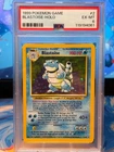New Cert! PSA 6 Blastoise 002/102 Base Set Holo Pokemon Card