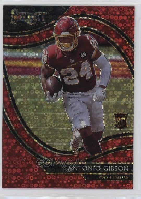 2020 Panini Select Field Level Red Disco Prizm 29/49 Antonio Gibson #372 11nq
