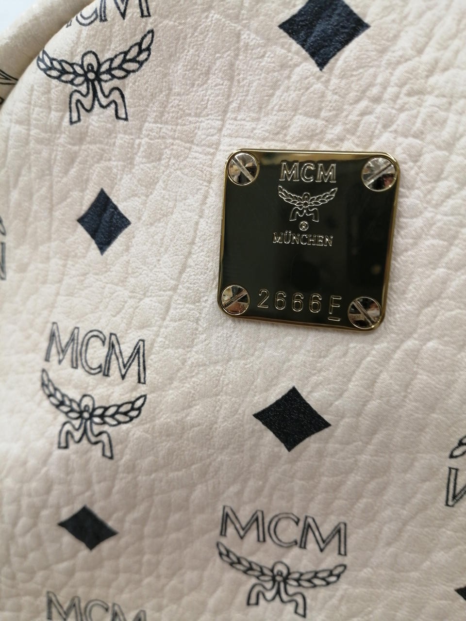 Side Studs Backpack Model All Over Pattern MCM - image 8