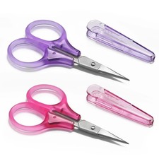 Small Craft Scissors, 3" Tiny Travel Scissors Tsa Compliant with Cover, Sharp...