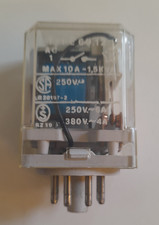 Relé industrial Finder 60,12 24 V CC 10A 8 pines octal 1,5 kVA