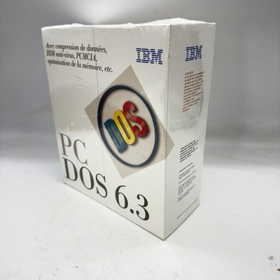 IBM PC DOS 6.3   Original 3.5'' Inch Floppy Disks OEM Dist. Package  1993  SEALED