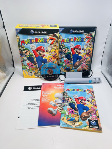 Mario Party 7 Big Box Bundle con micrófono (Nintendo GameCube, 2005) ¡COMPLETAMENTE PROBADO EN CAJA! - Imagen 1 de 16