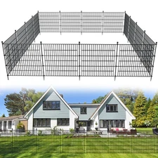 15 Panels No Dig Decorative Outdoor Garden Fence for Yard, 32 in(H) X 35.4 ft...