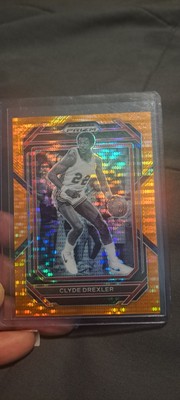 2023-24 Panini Prizm Draft Picks - Clyde Drexler #91 Orange Pulsar Prizm 03/49