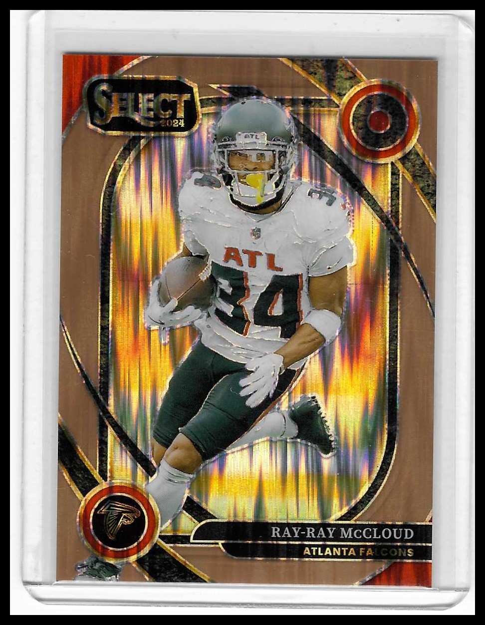 2024 Panini Select #289 Ray-Ray McCloud Copper Prizm Shock #/299